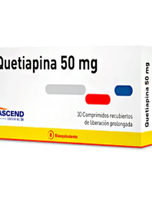 Quetiapina (B) 50 mg 30 Comprimidos recubiertos.