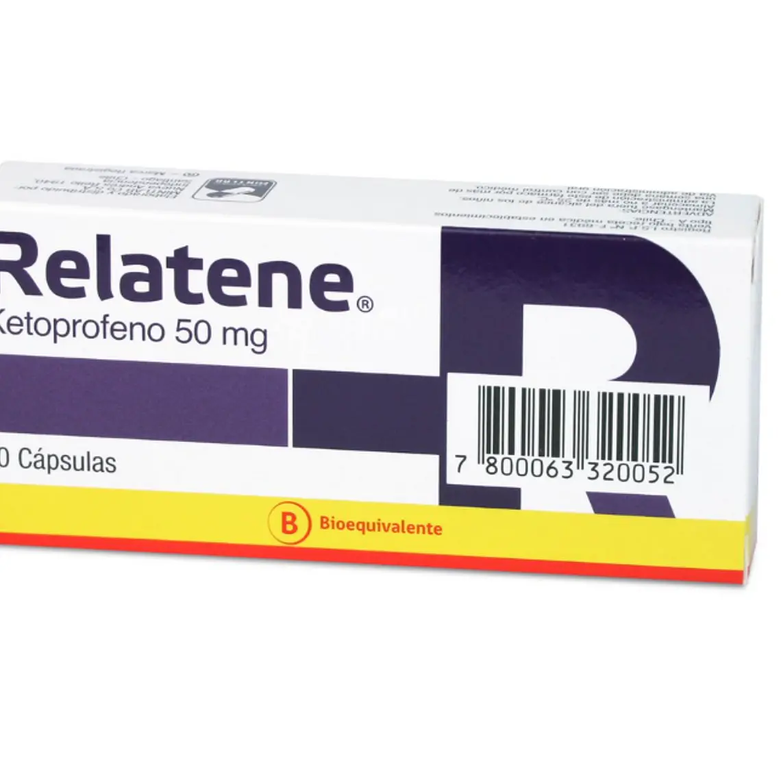 Relatene (B) Ketoprofeno 50 mg 10 Cápsulas. 1