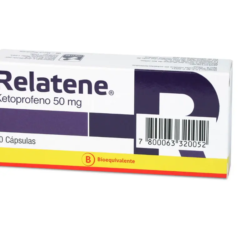 Relatene (B) Ketoprofeno 50 mg 10 Cápsulas. 1