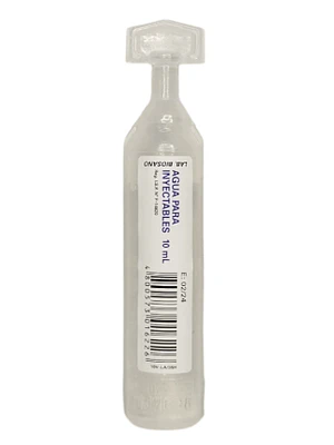 Agua estéril para inyectables 50 Botellitas 10 ml. Biosano