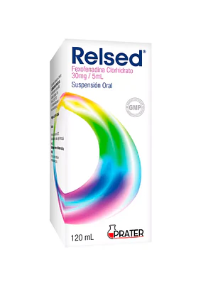 Relsed Fexofenadina 30 mg / 5 ml Jarabe 120 ml.