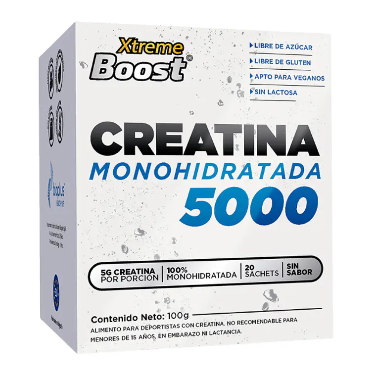 Xtreme Boost Creatina Monohidratada 5000 30 Sachets sin sabor 1