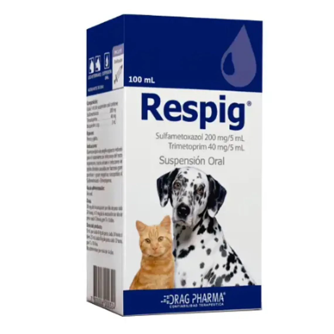 Respig Suspensión oral 100 ml. Uso veterinario 1
