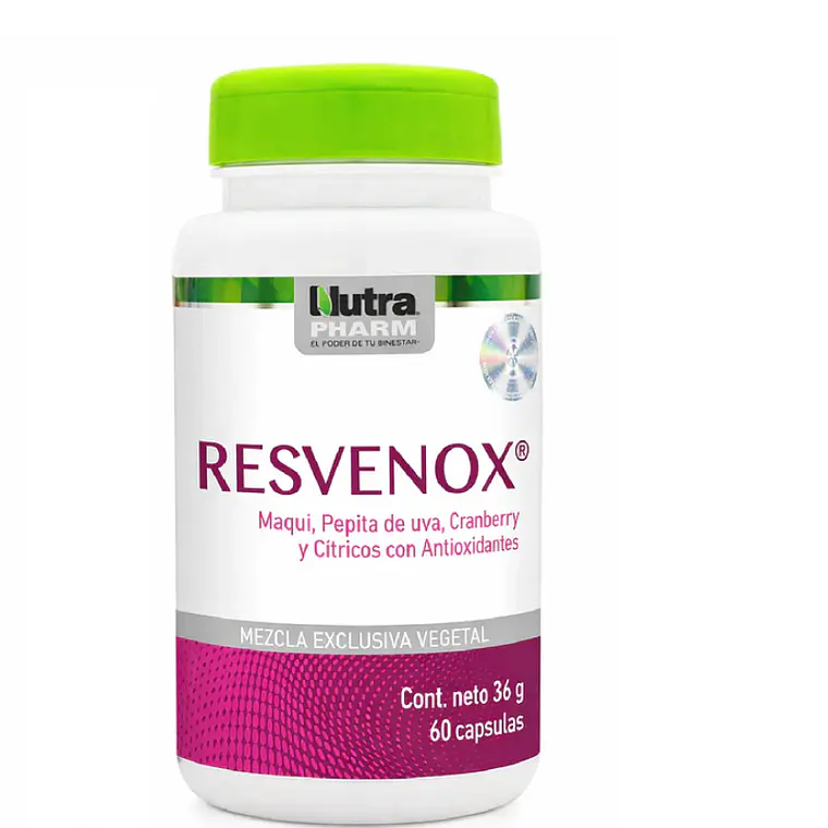 Resvenox 60 Cápsulas. Nutra Pharm 1
