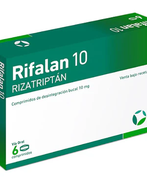 Rifalan 10 (B) Rizatriptán 10 mg 6 Comprimidos.