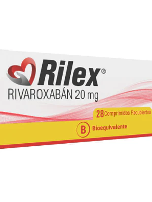 Rilex (B) Rivaroxabán 20 mg 28 Comprimidos recubiertos.