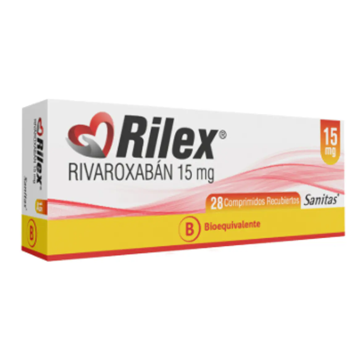 Rilex (B) Rivaroxabán 15 mg 28 Comprimidos recubiertos. 1