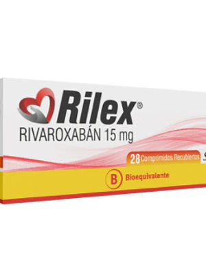 Rilex (B) Rivaroxabán 15 mg 28 Comprimidos recubiertos.