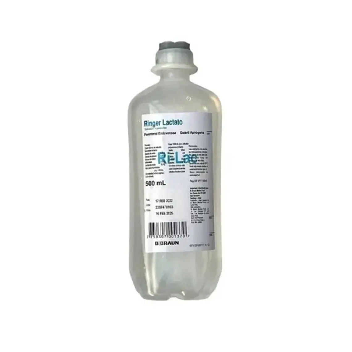 Ringer Lactato 500 ml Caja 20 Unidades. Sanderson 1
