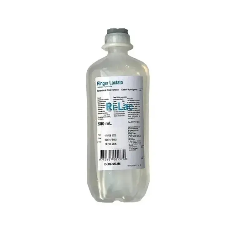 Ringer Lactato 500 ml Caja 20 Unidades. Sanderson 1
