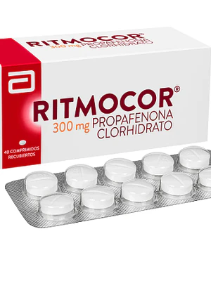 Ritmocor Profenona 300 mg 40 Comprimidos recubiertos.