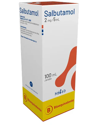 Salbutamol (B) 2 mg / 5 ml Jarabe 100 ml. Mintlab
