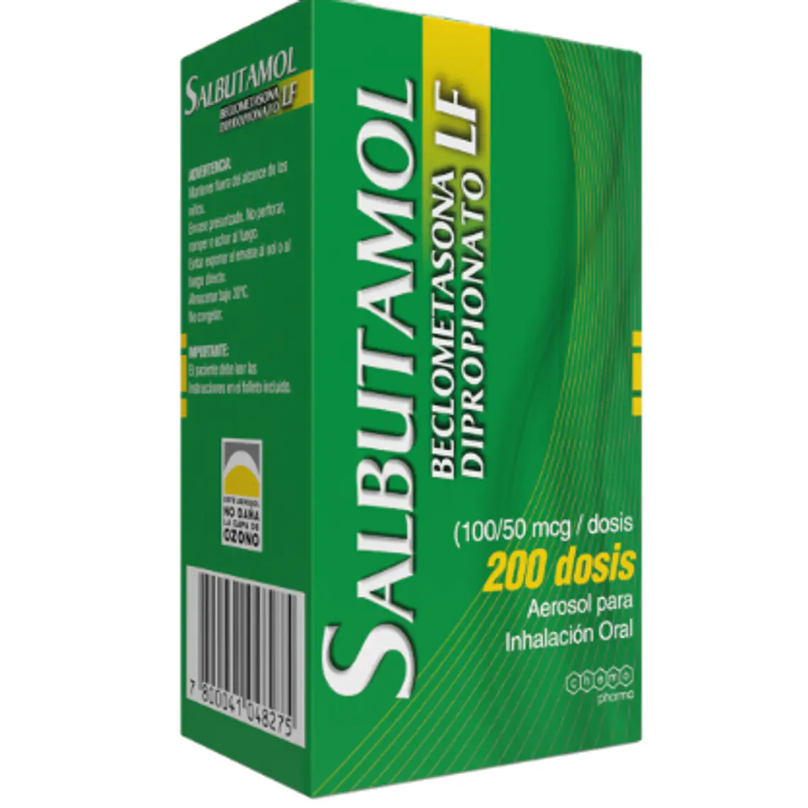 Salbutamol+Beclometasona dipropionato  Inhalador 200 Dosis. Chemo 1