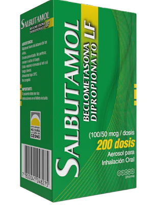 Salbutamol+Beclometasona dipropionato  Inhalador 200 Dosis. Chemo