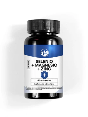 Selenio + Magnesio + Zinc 60 Cápsulas. Natural Farm