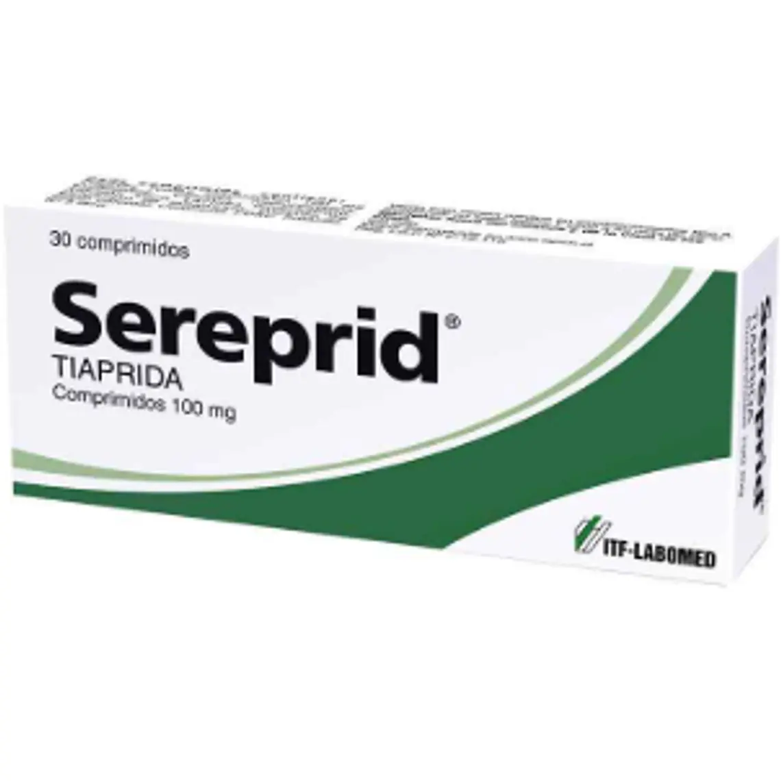 Sereprid Tiaprida 100 mg 30 Comprimidos. 1