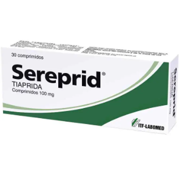 Sereprid Tiaprida 100 mg 30 Comprimidos. 1