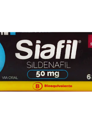 Siafil (B) Sildenafil 50 mg 6 Comprimidos recubiertos.