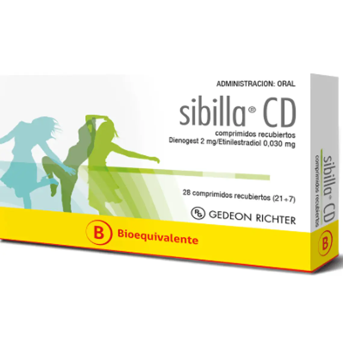 Sibilla CD Dienogest, Etinilestradiol 28 Comprimidos recubiertos. 1