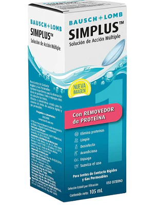 Simplus Solución de acción múltiple 105 ml.