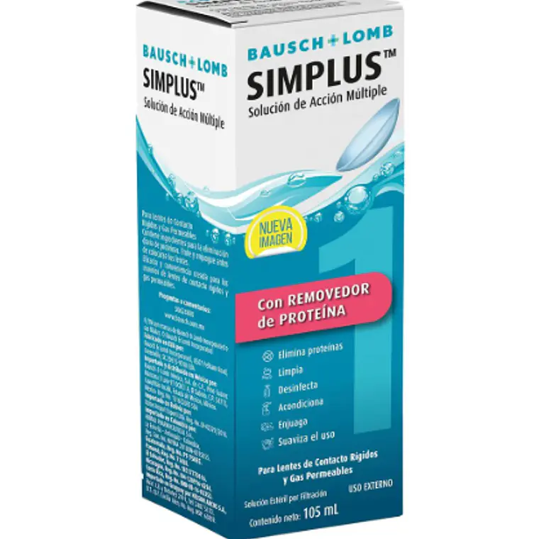 Simplus Solución de acción múltiple 105 ml. 1