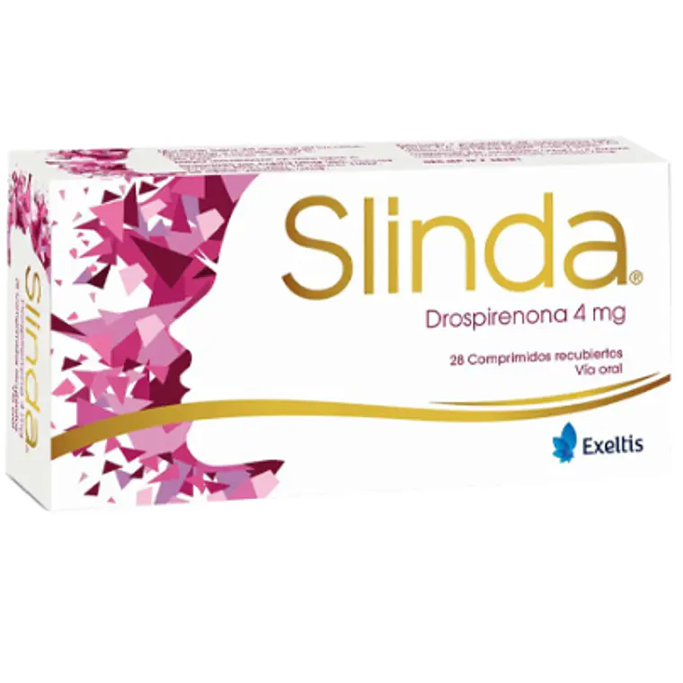 Slinda Drospirenona 4 mg 28 Comprimidos recubiertos.  1