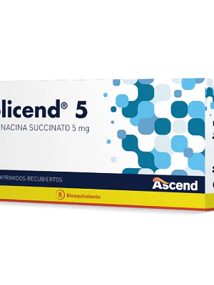Solicend (B) Solifenacina succinato 5 mg 10 Comprimidos recubiertos.