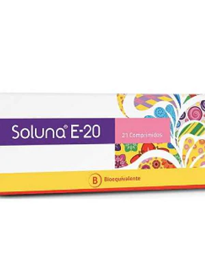 Soluna E-20 (B) Desogestrel, Etinilestradiol 21 Comprimidos.