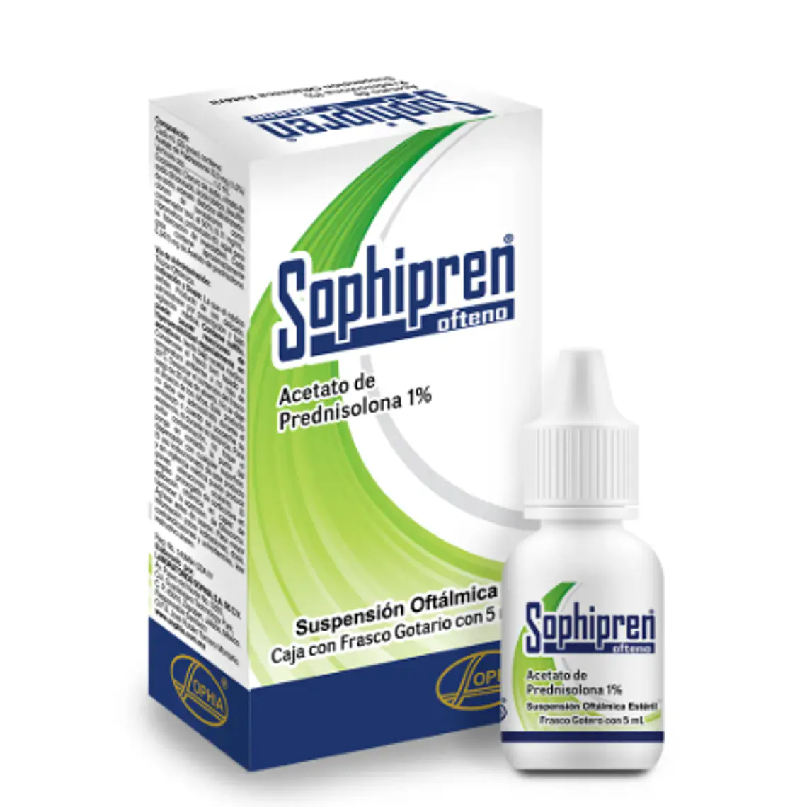 Sophipren ofteno Prednisona 1 % Suspensión oftálmica 5 ml. 1