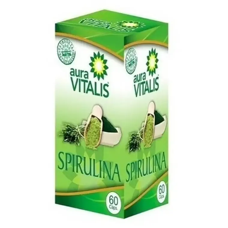 Spirulina 267 mg 60 Cápsulas. Aura Vitalis 1
