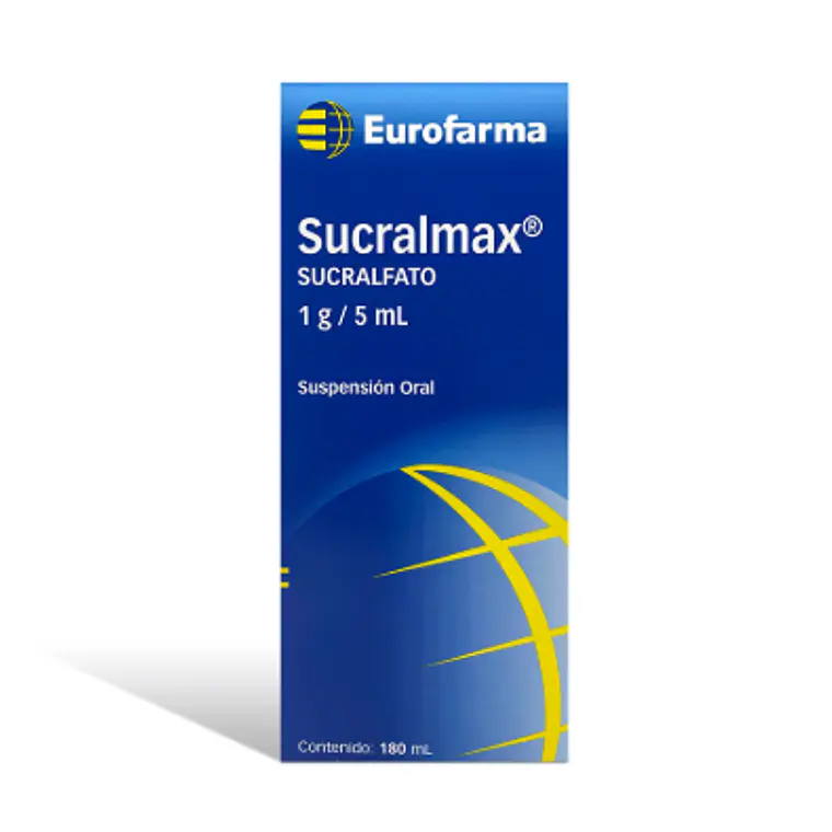 Sucralmax Sucralfato 1 g / 5 ml Suspensión oral 180 ml. 1