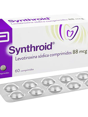 Synthroid Levotiroxina 88 mcg 60 Comprimidos.
