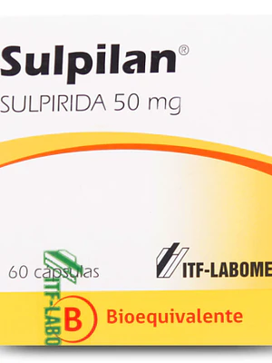 Sulpilan Sulpirida 50 mg 60 Cápsulas.