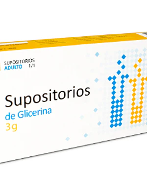Supositorio de Glicerina Adulto 3 g 10 Unidades. Valma