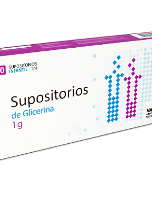 Supositorio de Glicerina Infantil 1 g 20 Unidades. Valma