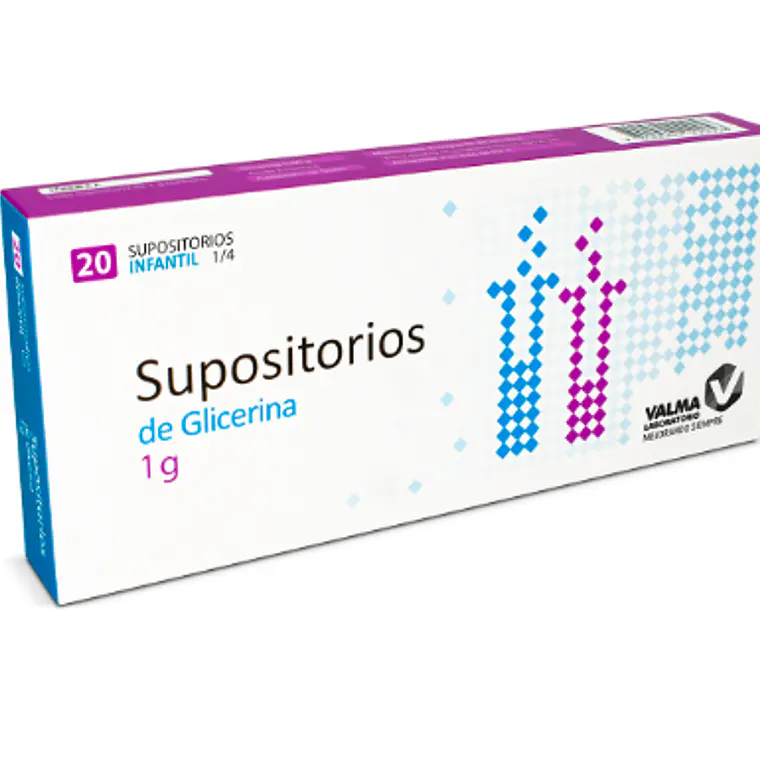 Supositorio de Glicerina Infantil 1 g 20 Unidades. Valma 1