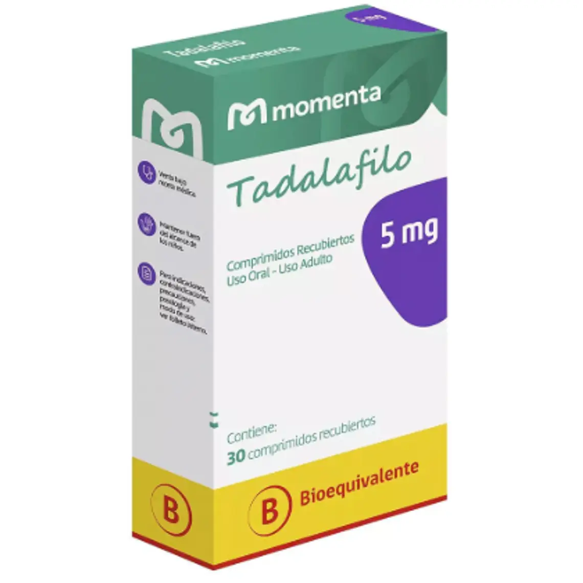 Tadalafilo (B) 5 mg 30 Comprimidos recubiertos. Eurofarma 1