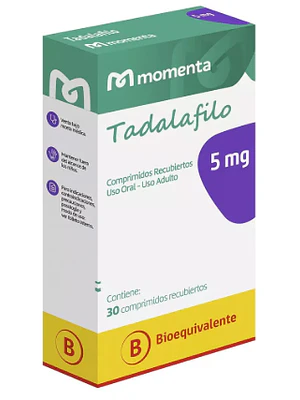 Tadalafilo (B) 5 mg 30 Comprimidos recubiertos. Eurofarma