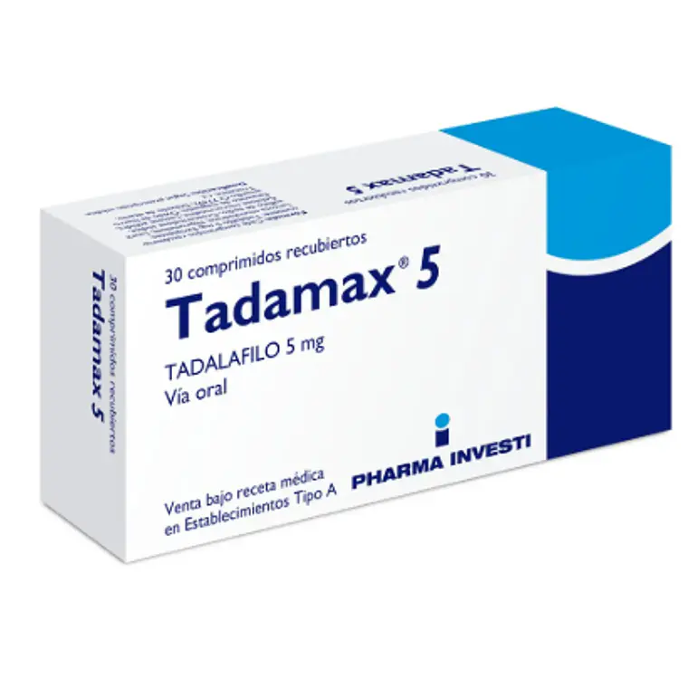 Tadamax Tadalafilo 5 mg 30 Comprimidos recubiertos. 1