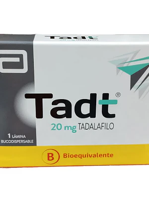 Tadt (B) Tadalafilo 20 mg 1 Lámina bucodispersable.