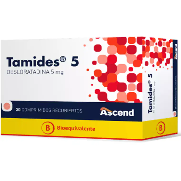Tamides (B) Desloratadina 5 mg 30 Comprimidos recubiertos. 1