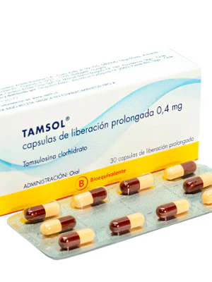 Tamsol (B) Tamsulosina 0,4 mg 30 Cápsulas.