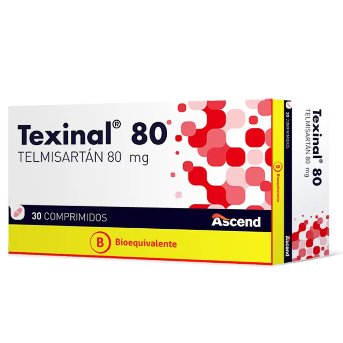 Texinal (B) Telmisartán 80 mg 30 Comprimidos. 1