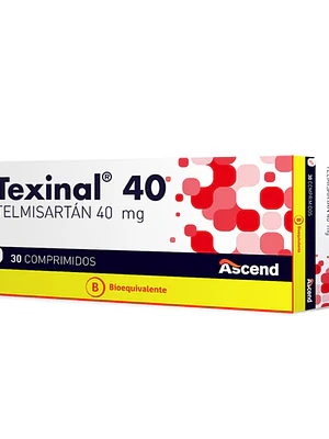 Texinal (B) Telmisartán 40 mg 30 Comprimidos.