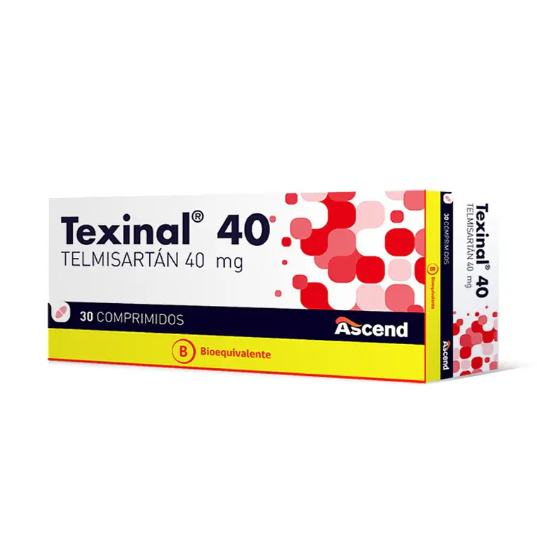 Texinal (B) Telmisartán 40 mg 30 Comprimidos. 1