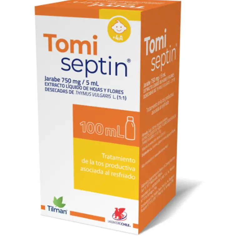 Tomiseptin 750 mg /5 ml Jarabe 100 ml. 1