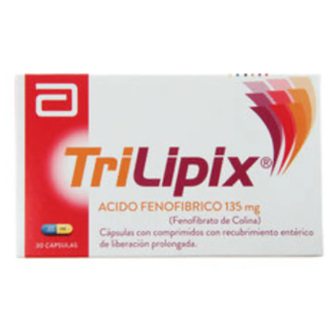 Trilipix Ácido Fenofíbrico 135 mg 30 Cápsulas. 1