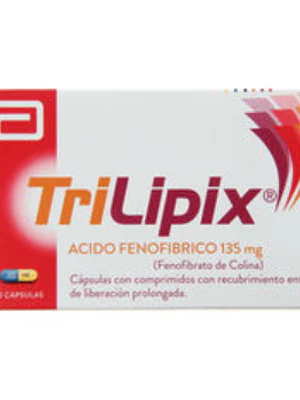 Trilipix Ácido Fenofíbrico 135 mg 30 Cápsulas.