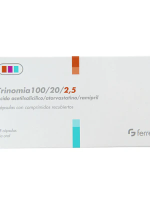 Trinomia 100/20/2,5 mg 28 Cápsulas.