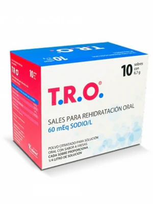 T.R.O. 60 mg Sales rehidratantes 10 Sobres. Valma